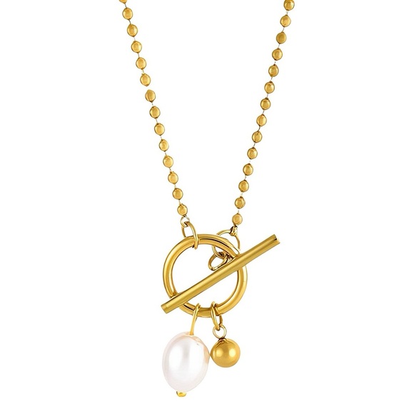 Anointed Beauty Boutique Jewelry - Gold Necklace with Gemstone Charms